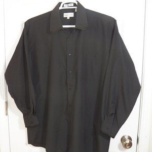 Karl Knox Long Sleeve Black Dress Shirt,  Sz 17.5